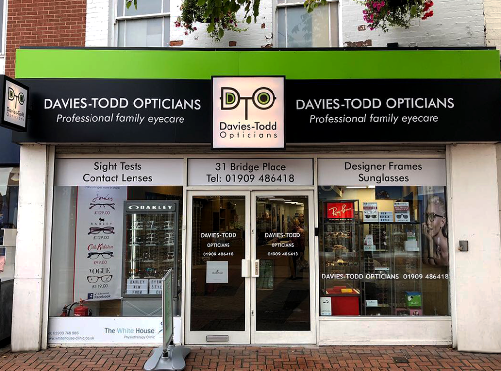 Davies-Todd Opticians (Worksop) Ltd Shop Front